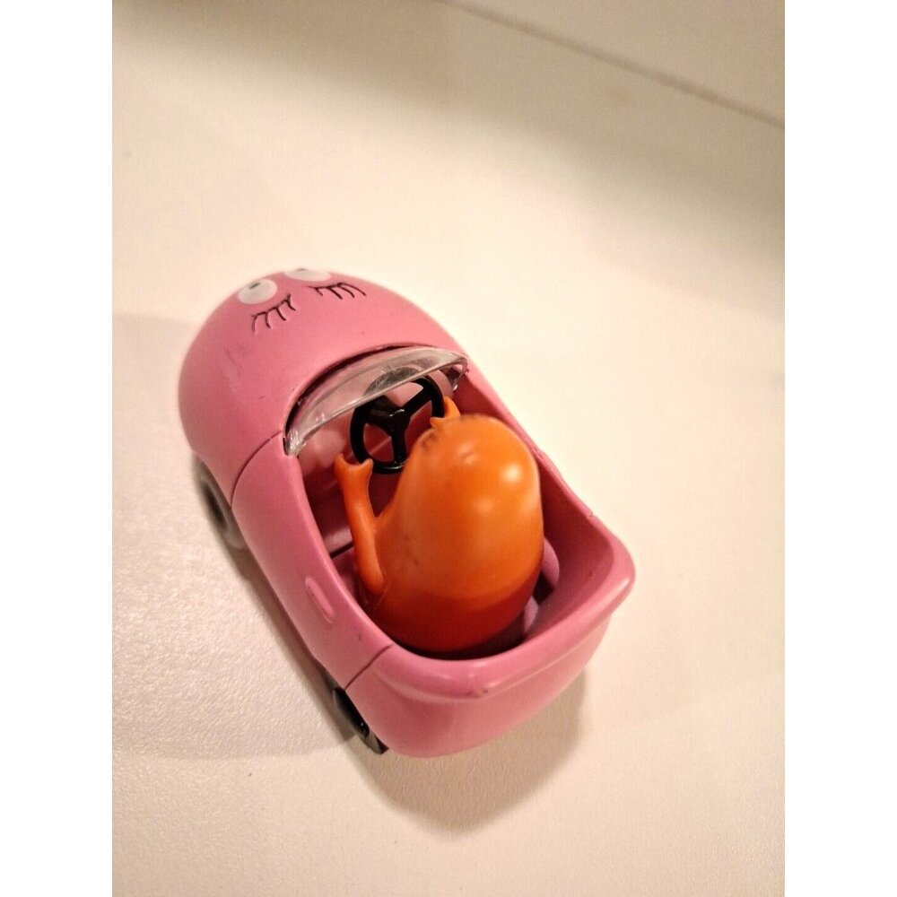 Barbapapa Driving Pink Car 3" Vintage Missing 1 Wheel Motorama Toy Vehicle - Picture 9 of 13